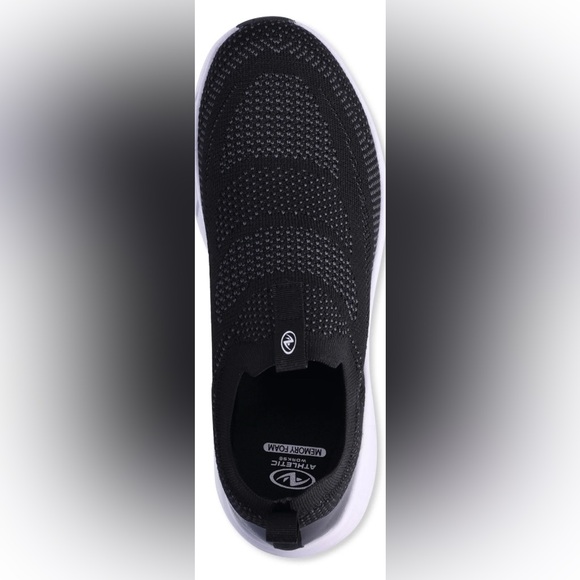 Athletic Works Men’s Knit Slip-On Sneakers - Picture 2 of 6